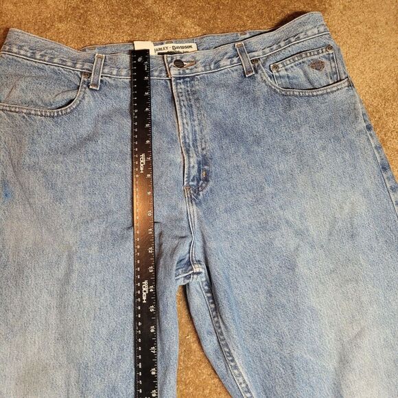 Harley Davidson Jeans Mens 40x32 Denim Straight Relaxed Motorcycle - Picture 5 of 13
